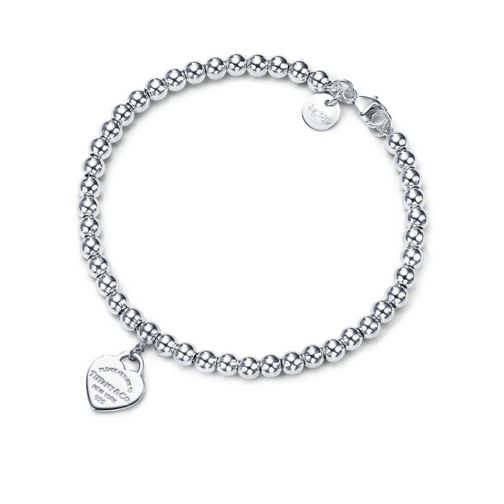 Tiffany & Co Heart Tag Bead Bracelet